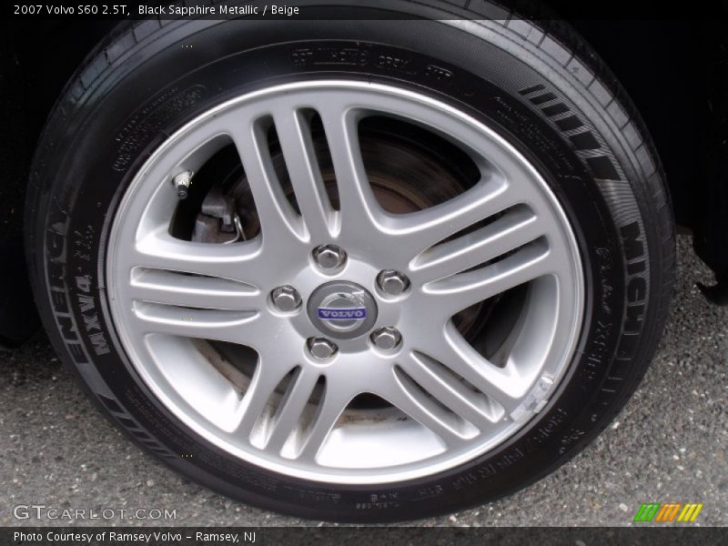 Black Sapphire Metallic / Beige 2007 Volvo S60 2.5T