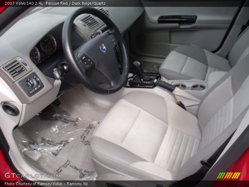 Passion Red / Dark Beige/Quartz 2007 Volvo S40 2.4i
