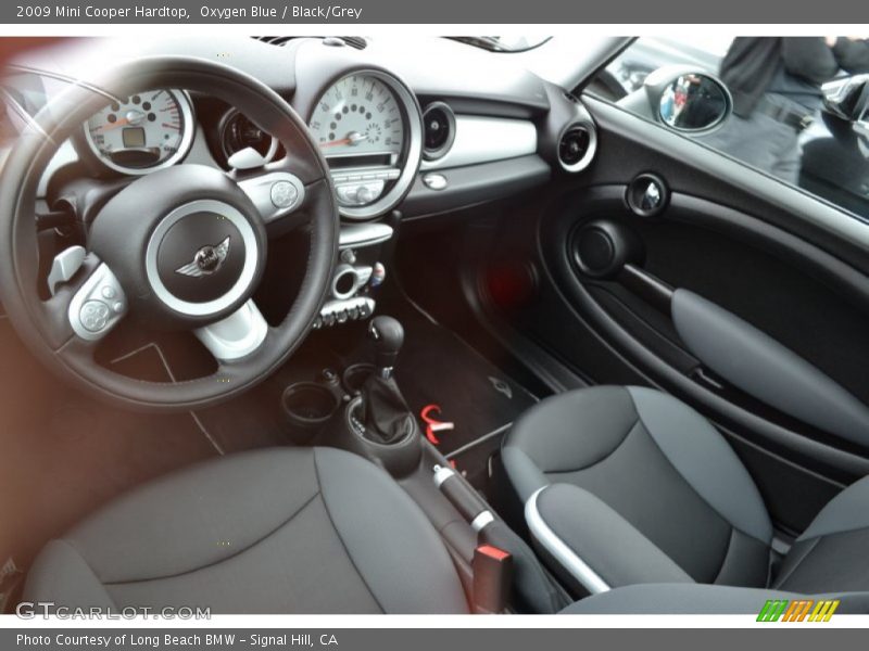 Oxygen Blue / Black/Grey 2009 Mini Cooper Hardtop