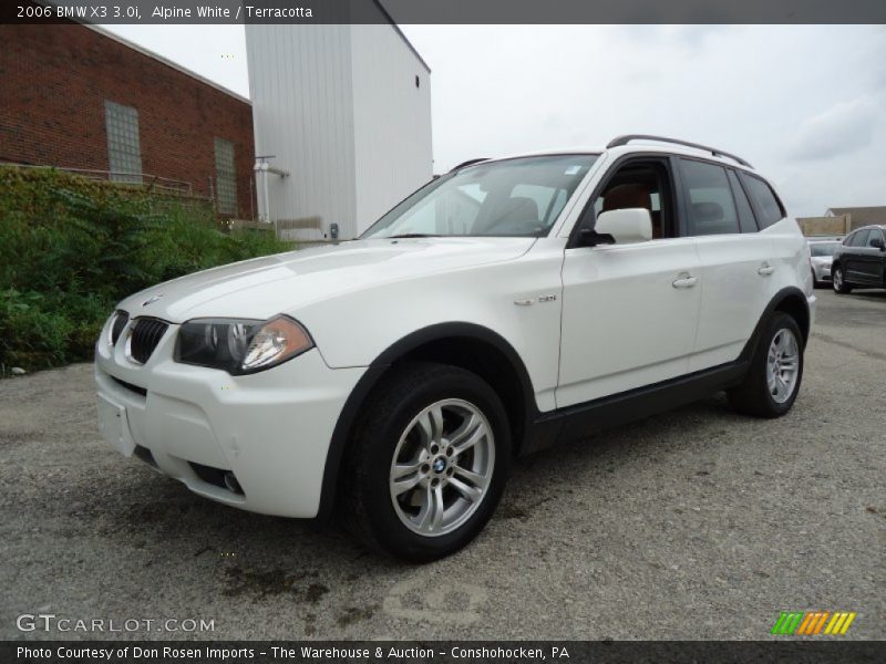 Alpine White / Terracotta 2006 BMW X3 3.0i