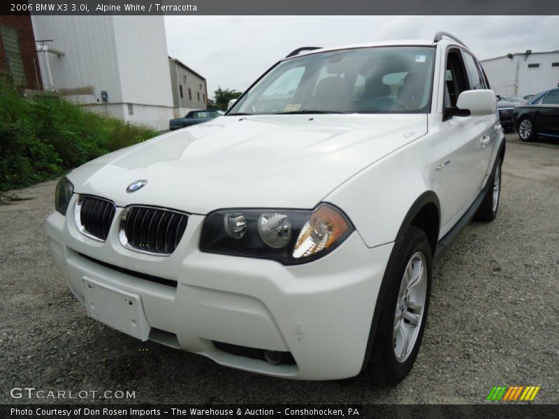 Alpine White / Terracotta 2006 BMW X3 3.0i