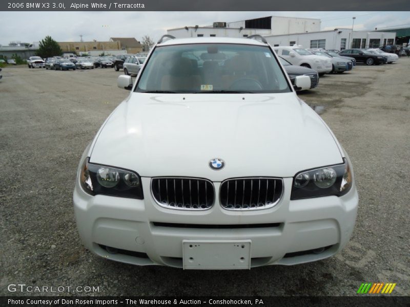 Alpine White / Terracotta 2006 BMW X3 3.0i