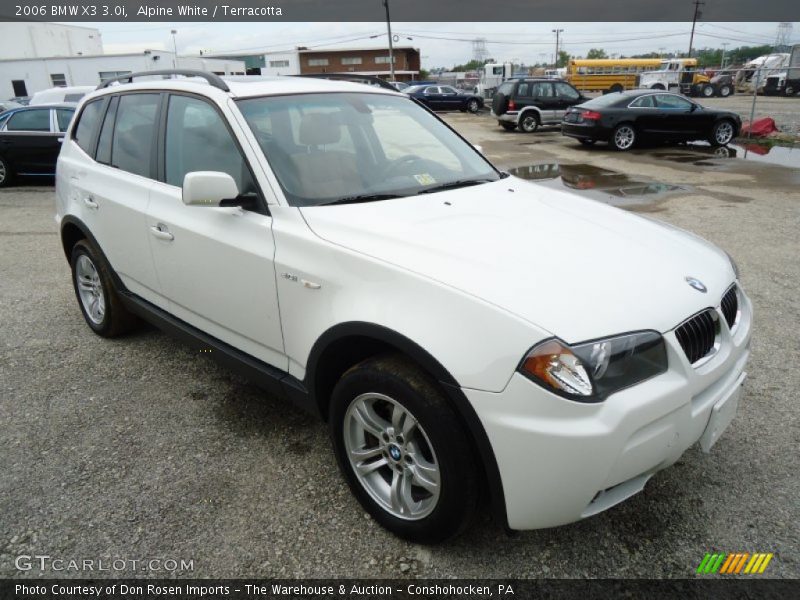 Alpine White / Terracotta 2006 BMW X3 3.0i