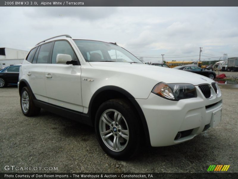 Alpine White / Terracotta 2006 BMW X3 3.0i