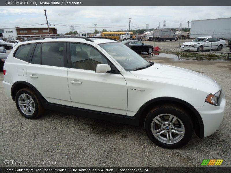 Alpine White / Terracotta 2006 BMW X3 3.0i