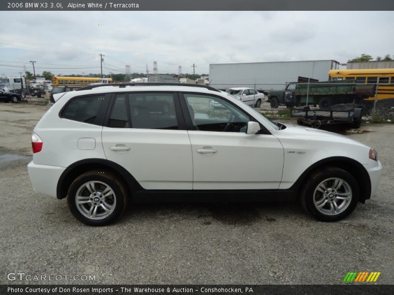Alpine White / Terracotta 2006 BMW X3 3.0i