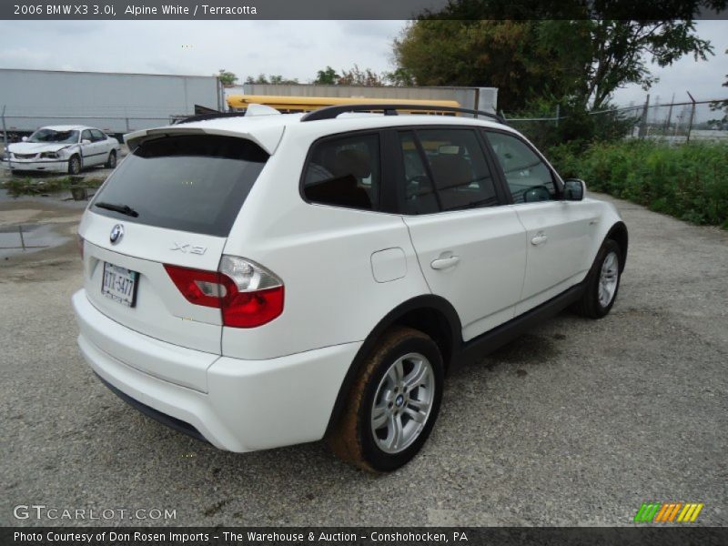 Alpine White / Terracotta 2006 BMW X3 3.0i