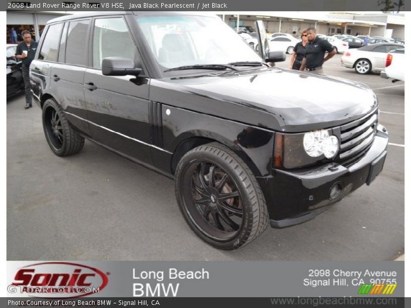 Java Black Pearlescent / Jet Black 2008 Land Rover Range Rover V8 HSE