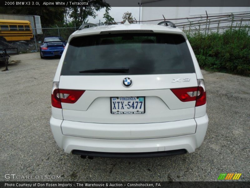 Alpine White / Terracotta 2006 BMW X3 3.0i