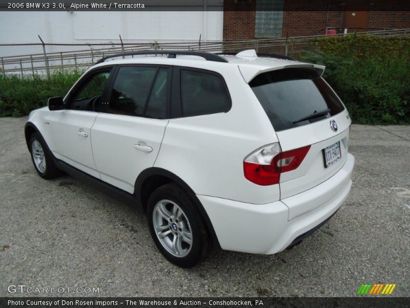 Alpine White / Terracotta 2006 BMW X3 3.0i