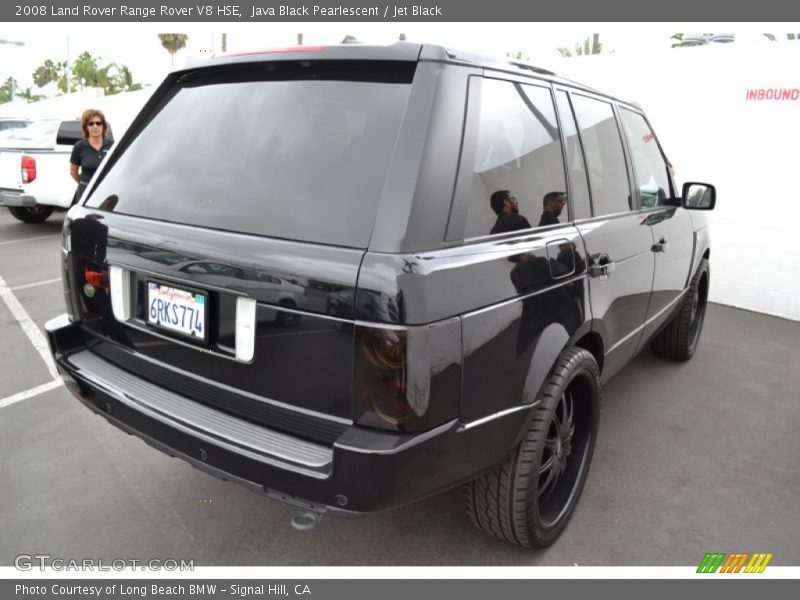 Java Black Pearlescent / Jet Black 2008 Land Rover Range Rover V8 HSE