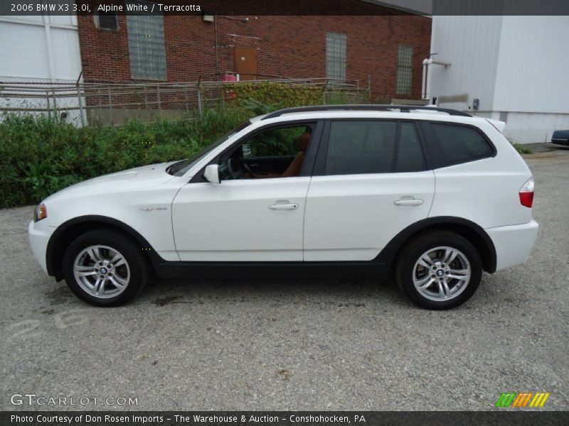 Alpine White / Terracotta 2006 BMW X3 3.0i