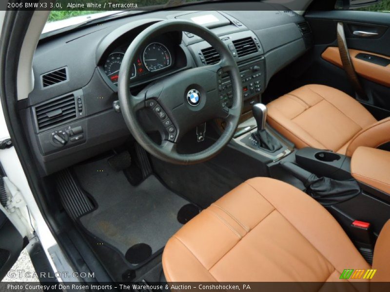 Alpine White / Terracotta 2006 BMW X3 3.0i