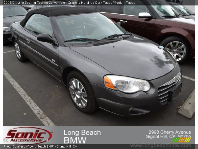 Graphite Metallic / Dark Taupe/Medium Taupe 2005 Chrysler Sebring Touring Convertible