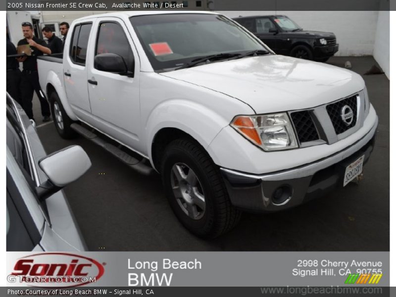 Avalanche White / Desert 2005 Nissan Frontier SE Crew Cab
