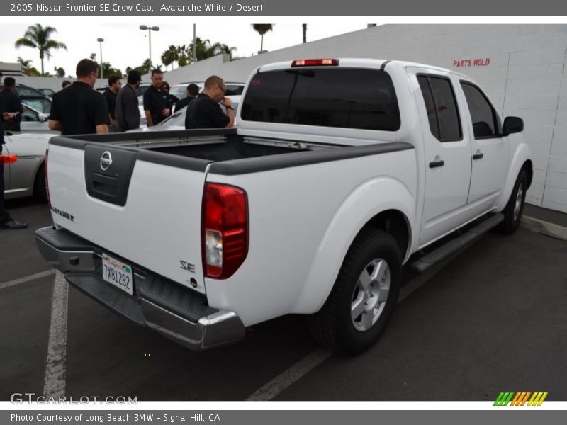 Avalanche White / Desert 2005 Nissan Frontier SE Crew Cab