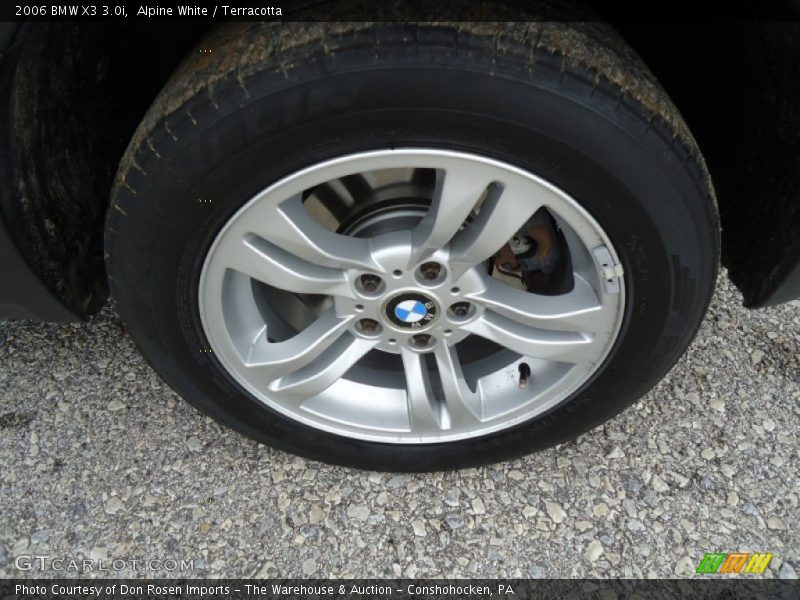 Alpine White / Terracotta 2006 BMW X3 3.0i