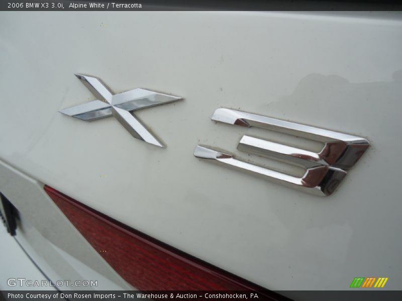 Alpine White / Terracotta 2006 BMW X3 3.0i