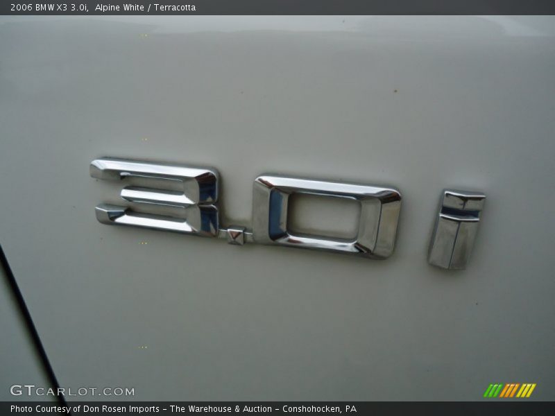Alpine White / Terracotta 2006 BMW X3 3.0i