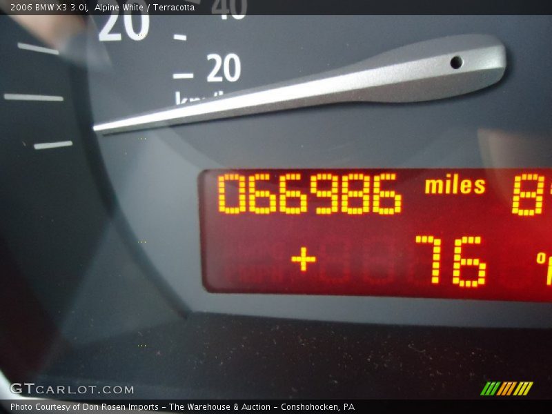 Alpine White / Terracotta 2006 BMW X3 3.0i