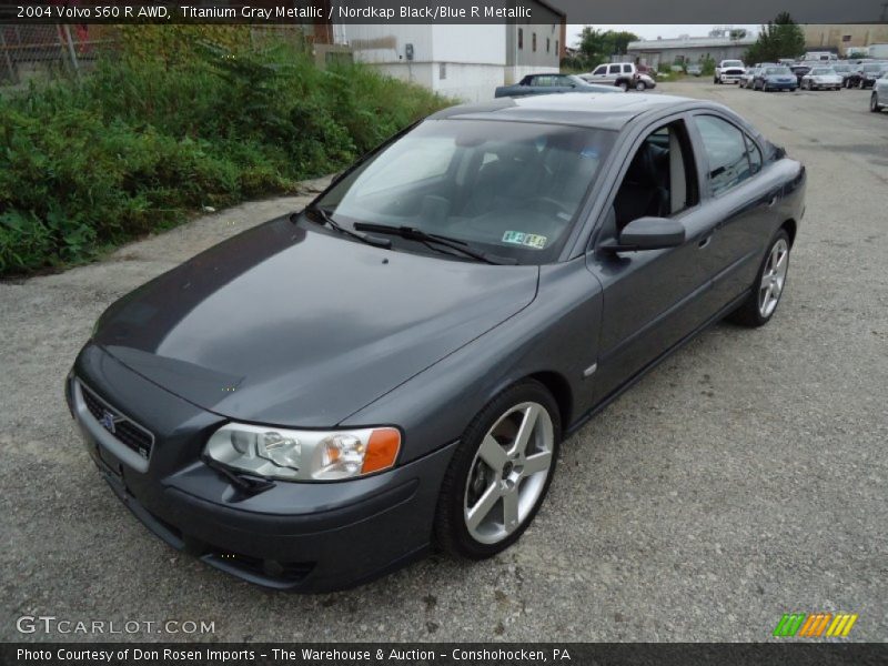 Titanium Gray Metallic / Nordkap Black/Blue R Metallic 2004 Volvo S60 R AWD