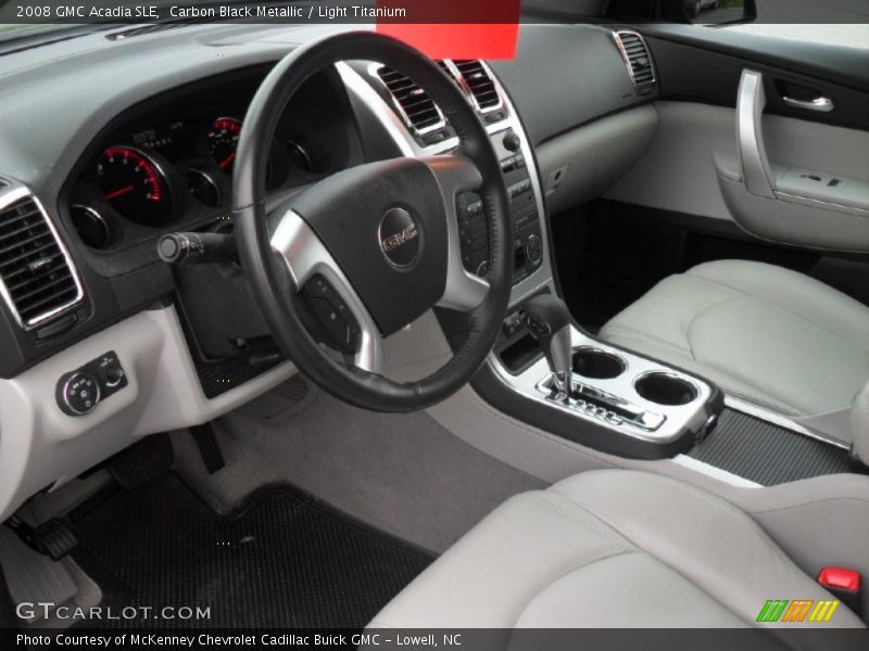 Carbon Black Metallic / Light Titanium 2008 GMC Acadia SLE