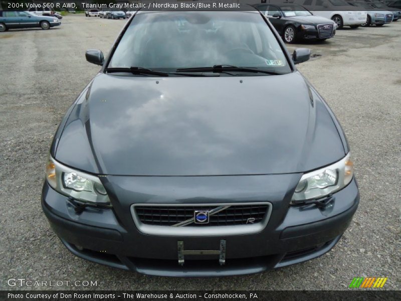 Titanium Gray Metallic / Nordkap Black/Blue R Metallic 2004 Volvo S60 R AWD