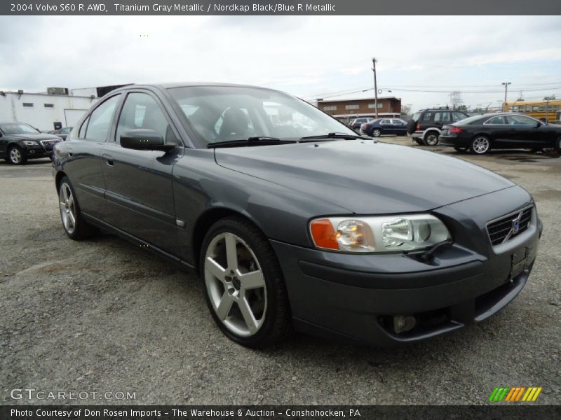 Titanium Gray Metallic / Nordkap Black/Blue R Metallic 2004 Volvo S60 R AWD