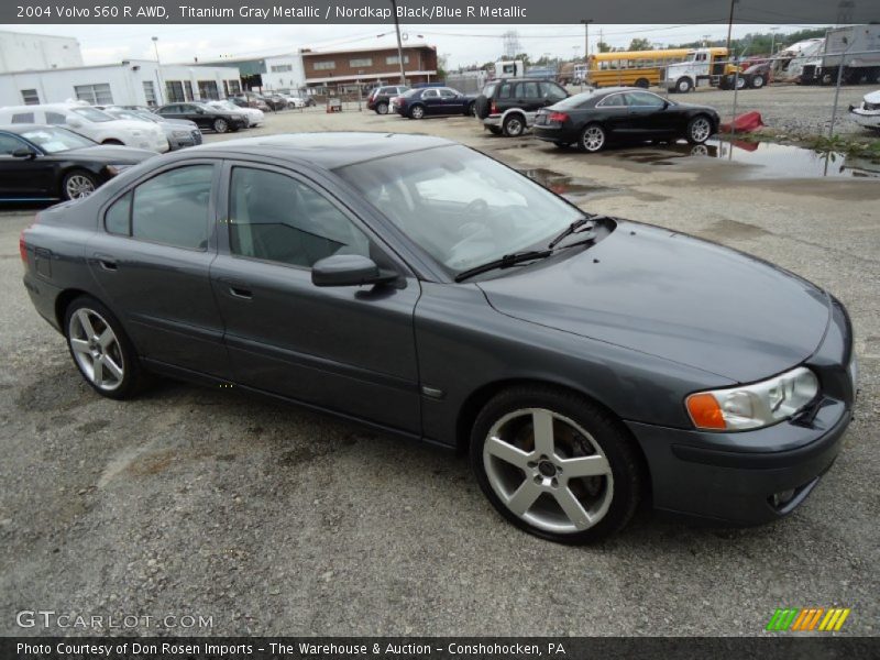Titanium Gray Metallic / Nordkap Black/Blue R Metallic 2004 Volvo S60 R AWD