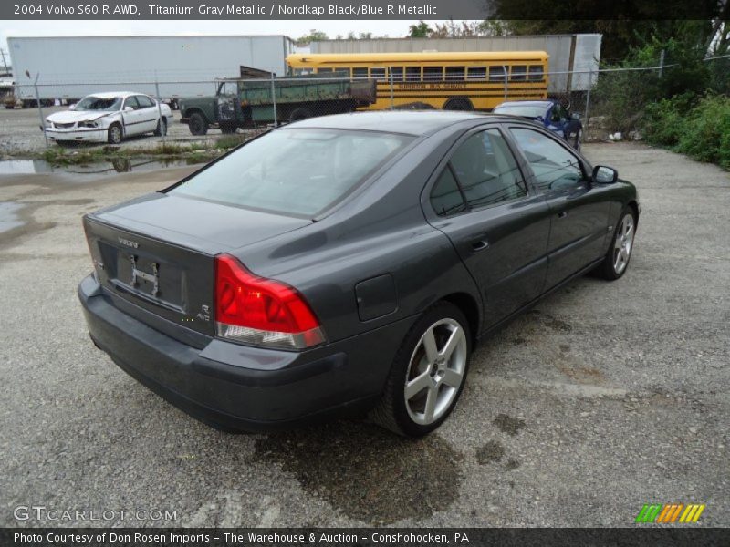 Titanium Gray Metallic / Nordkap Black/Blue R Metallic 2004 Volvo S60 R AWD