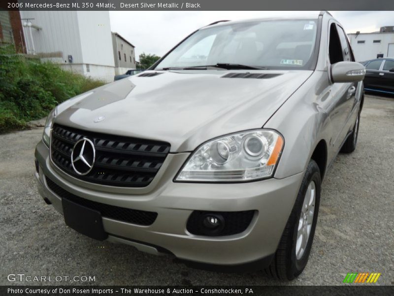 Desert Silver Metallic / Black 2006 Mercedes-Benz ML 350 4Matic