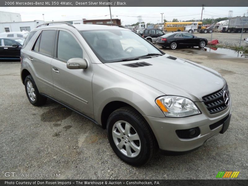 Desert Silver Metallic / Black 2006 Mercedes-Benz ML 350 4Matic