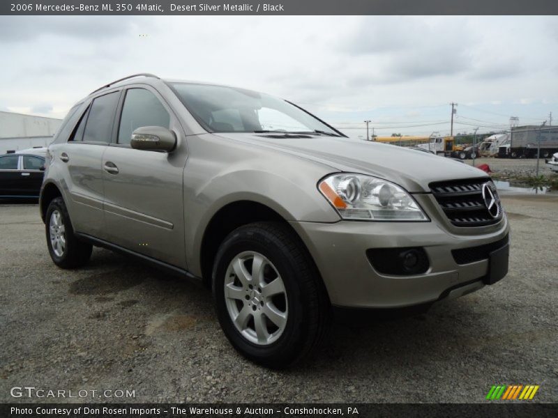 Desert Silver Metallic / Black 2006 Mercedes-Benz ML 350 4Matic