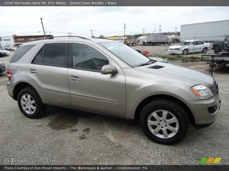 Desert Silver Metallic / Black 2006 Mercedes-Benz ML 350 4Matic