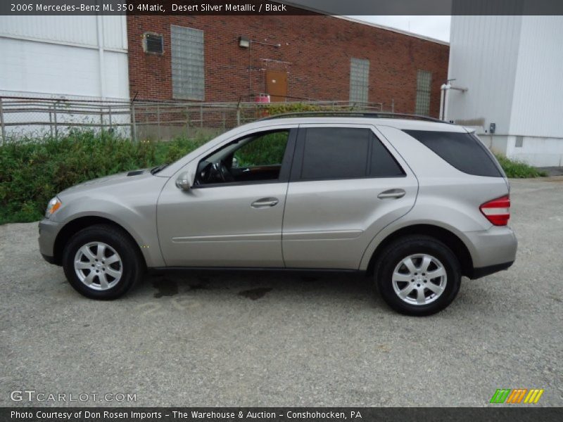 Desert Silver Metallic / Black 2006 Mercedes-Benz ML 350 4Matic