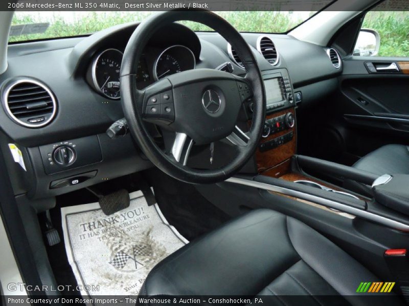 Desert Silver Metallic / Black 2006 Mercedes-Benz ML 350 4Matic