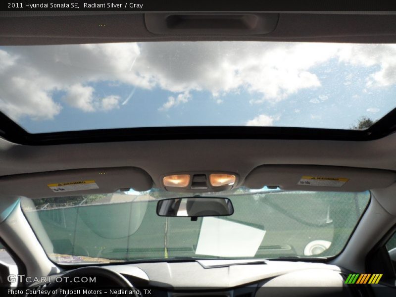 Radiant Silver / Gray 2011 Hyundai Sonata SE