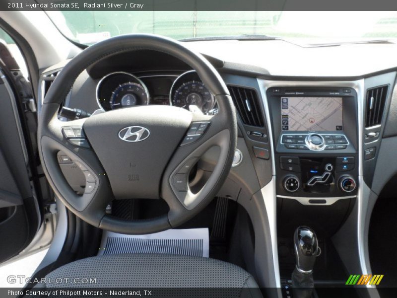 Radiant Silver / Gray 2011 Hyundai Sonata SE