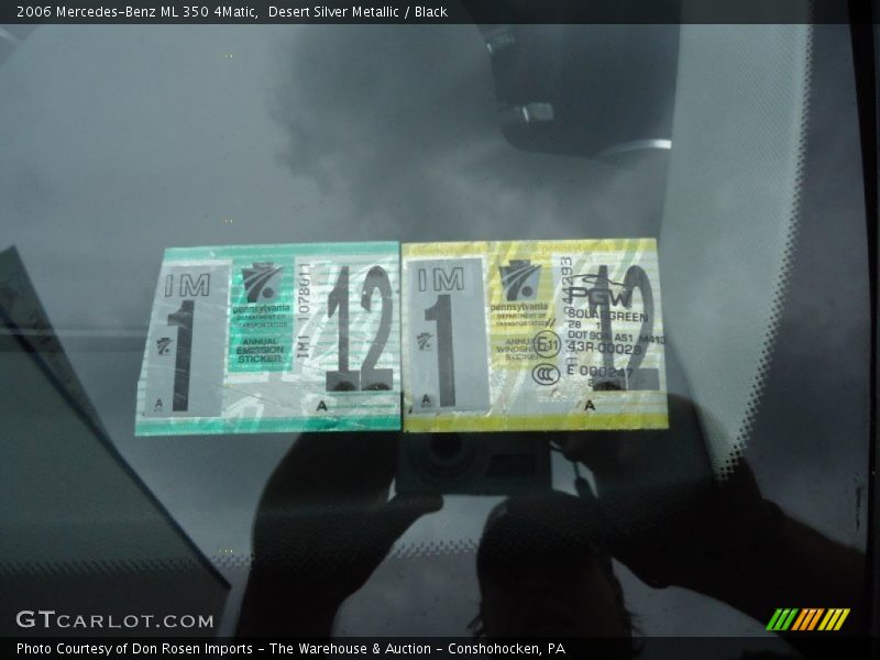 Desert Silver Metallic / Black 2006 Mercedes-Benz ML 350 4Matic