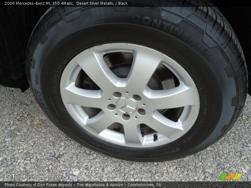 Desert Silver Metallic / Black 2006 Mercedes-Benz ML 350 4Matic