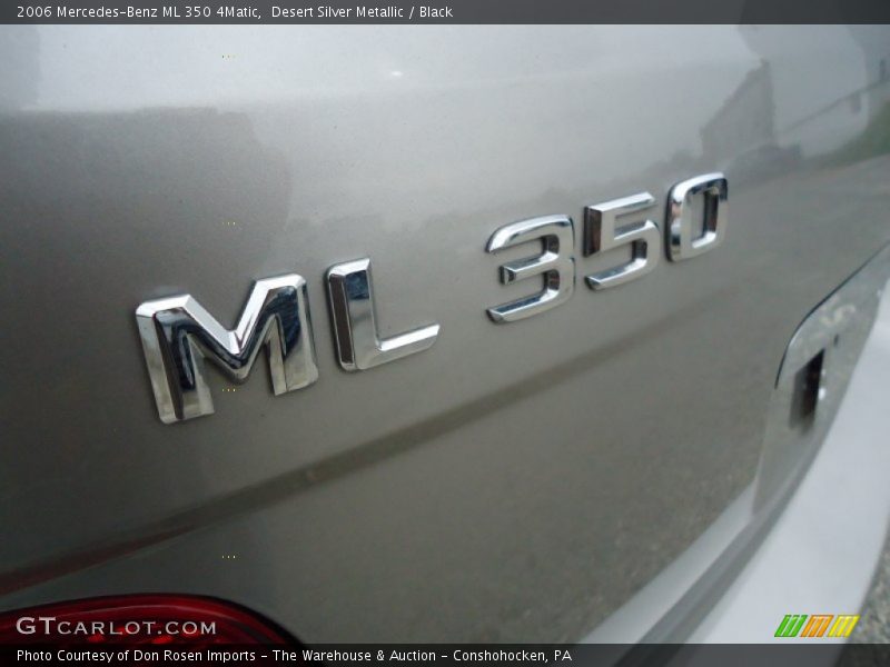 Desert Silver Metallic / Black 2006 Mercedes-Benz ML 350 4Matic