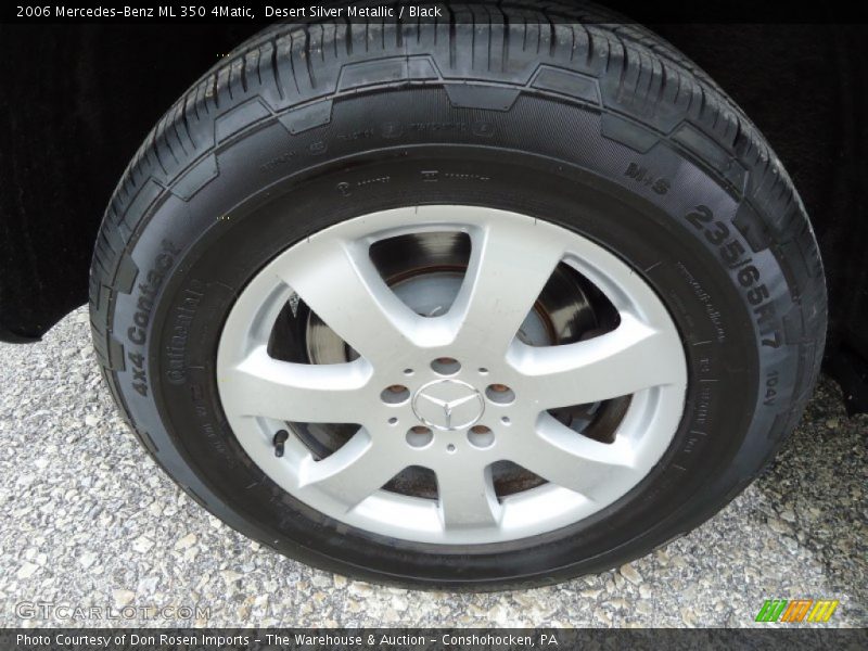 Desert Silver Metallic / Black 2006 Mercedes-Benz ML 350 4Matic