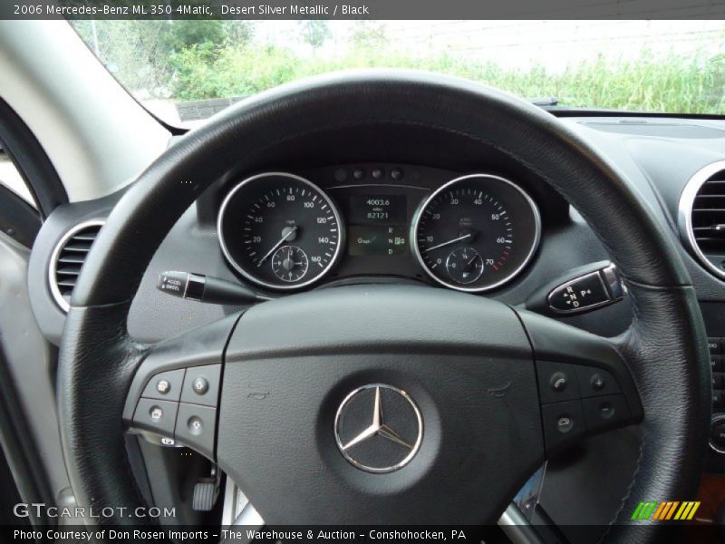 Desert Silver Metallic / Black 2006 Mercedes-Benz ML 350 4Matic
