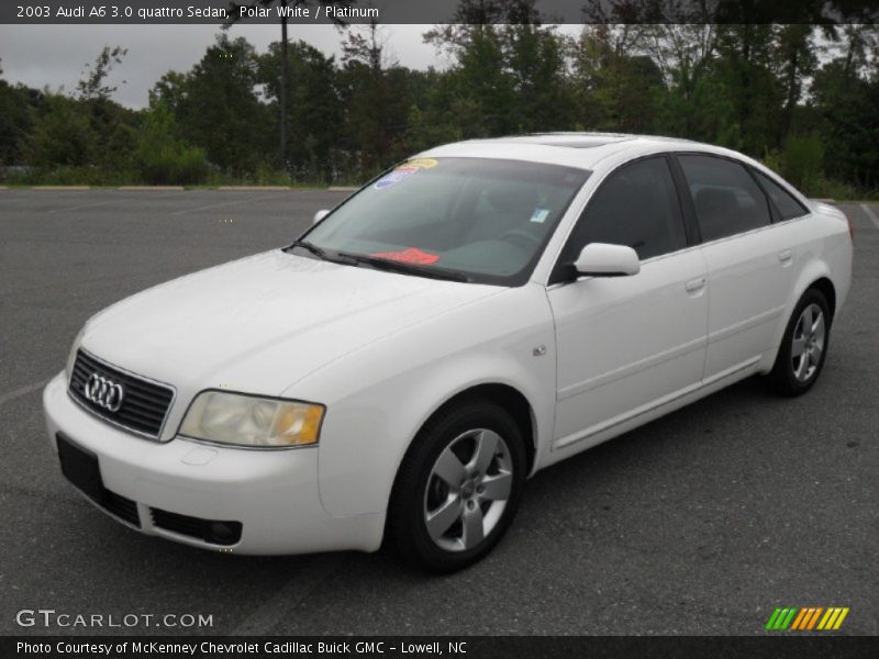 Polar White / Platinum 2003 Audi A6 3.0 quattro Sedan
