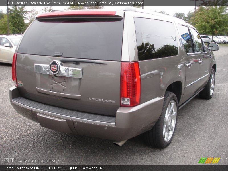 Mocha Steel Metallic / Cashmere/Cocoa 2011 Cadillac Escalade ESV Premium AWD