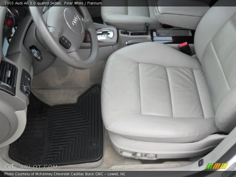 Polar White / Platinum 2003 Audi A6 3.0 quattro Sedan