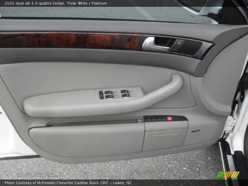 Polar White / Platinum 2003 Audi A6 3.0 quattro Sedan
