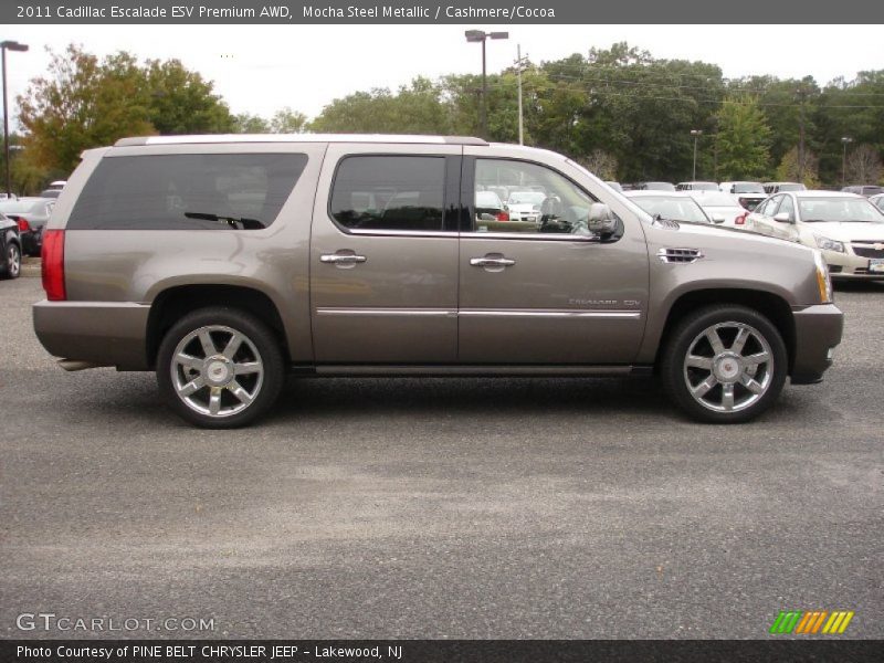 Mocha Steel Metallic / Cashmere/Cocoa 2011 Cadillac Escalade ESV Premium AWD