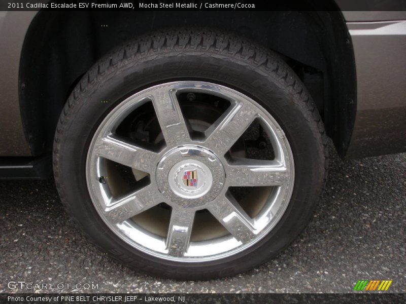 Mocha Steel Metallic / Cashmere/Cocoa 2011 Cadillac Escalade ESV Premium AWD