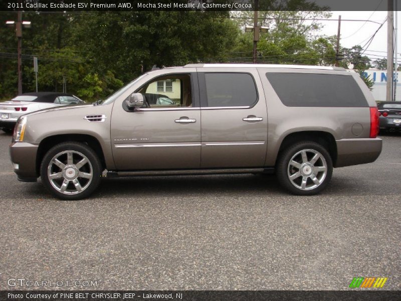 Mocha Steel Metallic / Cashmere/Cocoa 2011 Cadillac Escalade ESV Premium AWD